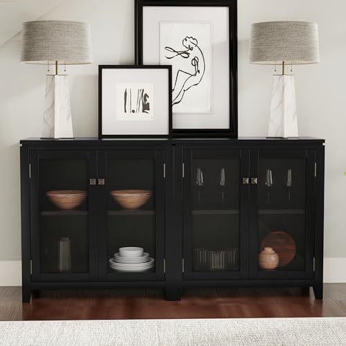 SIMPLIHOME Cosmopolitan 30" Wide Storage Cabinet in Black - Image 2
