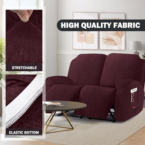 4 Pieces Stretch Recliner Loveseat Covers - Image 3