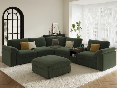 EASE MOOSE Extra Large Sectional Modular Sofa, U Shape Modular Sofa by EASEMOOSE