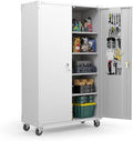 VINGLI Upgraded Wide & Deep Garage Storage Cabinet, Metal Storage Cabinet by VINGLI