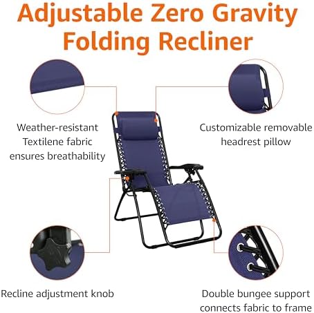 Amazon Basics Zero Gravity Lounge Chair - Image 5