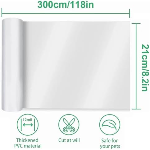 Door Protector from Dog Scratching 118" x 8.2" Cat Scratch Door Frame Single - Image 2