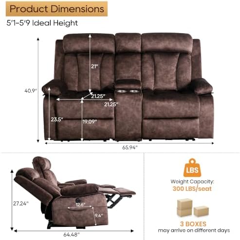 GUEAPY Power Reclining Loveseat - Image 2