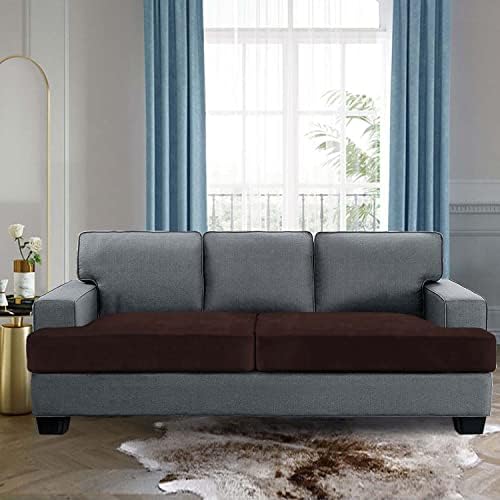 H.VERSAILTEX Stretch Velvet 2 Piece T Cushion Sofa Slipcovers - Image 2