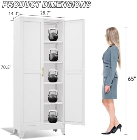 winiowa Metal Pantry Cabinet - Image 2