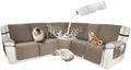 Waterproof Sectional Reclining Couch Covers L Shaped Recliner Sectional Sofa by ROFASVCO