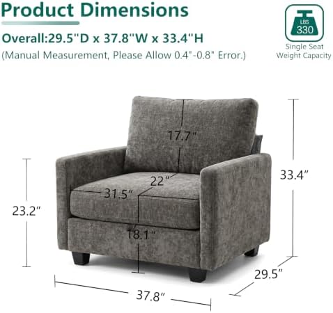 Singel Seat Modern Couches for Living Room - Image 2