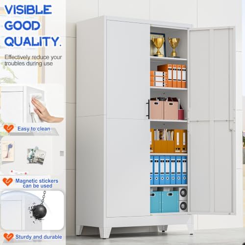 GAIOUS 79" Tall Metal Pantry Storage Cabinet - Image 3