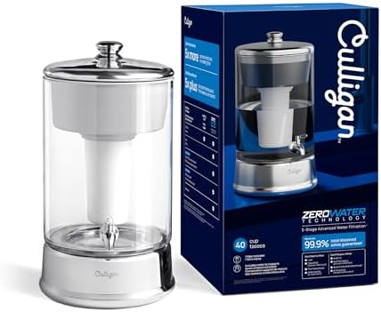 Culligan with ZeroWater Technology 40-Cup Glass Water Filter Dispenser – - Image 2