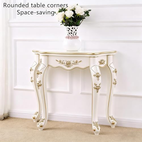 Wooden Entryway Table with 4 Legs, Rustic Console Table - Image 7