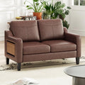 MALOL 51" Leather Loveseat Sofa by MALOL