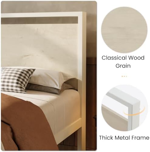 SHA CERLIN 14 Inch Twin Metal Platform Bed Frame - Image 5