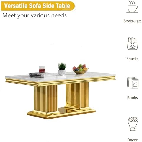 47inch Faux Marble Coffee Table - Image 7