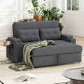 MALOL 65'' Convertible Futon Sofa Bed, 3-in-1 Pull Out Couch, Dark Grey by MALOL