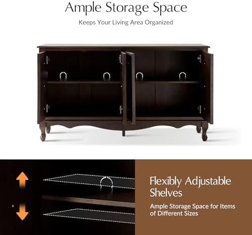 HULALA HOME Transitional Solid Wood Sideboard - Image 3