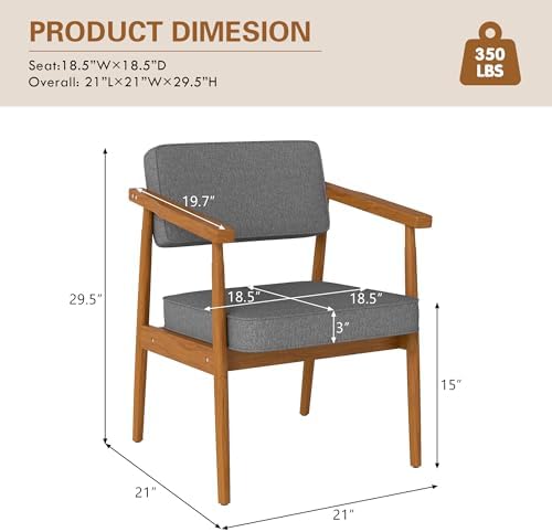 LSSPAID Dining Chairs Set of 4, Fabric Upholstered - Image 2