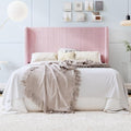 SHA CERLIN Queen Corduroy Platform Bed by SHACERLIN