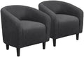 Yaheetech Compact Sherpa Accent Chairs Set of 2 by Yaheetech