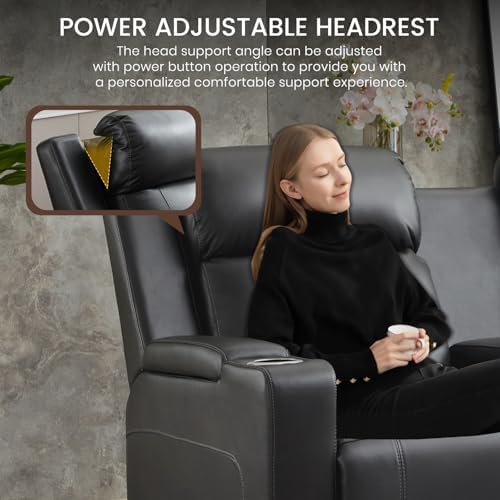 Power Reclining Loveseat with Console/Wireless Charging, Power Loveseat - Image 5