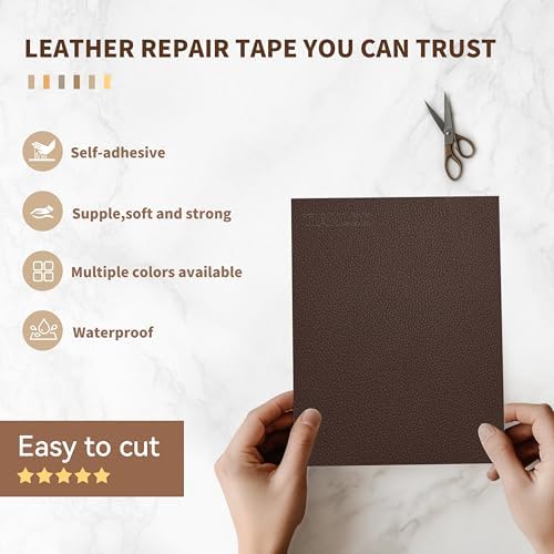 TIANLDD Leather Repair Tape, 3.5 x 80 Inches Self Adhesive Leather Repair - Image 3