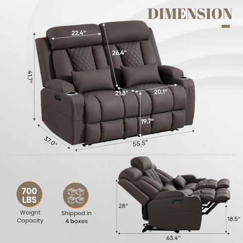 Zero Wall Hugger Power Reclining Loveseat - Image 7