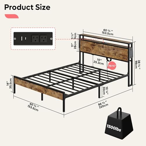 Bestier Queen Size Bed Frame - Image 2