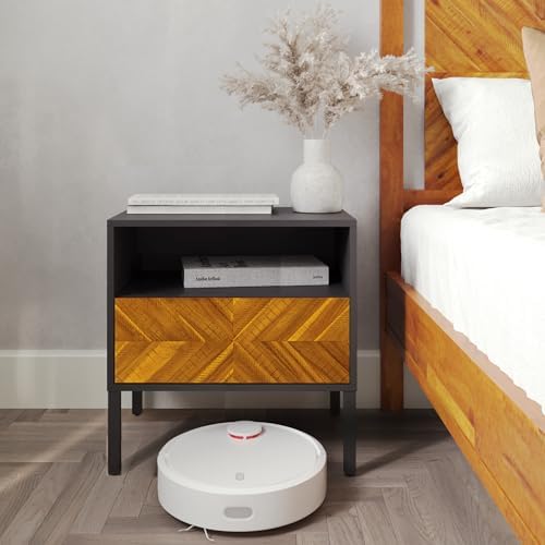 Bme Vivian Solid Wood Nightstand, End Table, Bedside Table by Bme