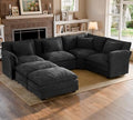 ELUCHANG 114" Oversized Modular Sectional Sofa, Comfy Chenille Cloud Couch by ELUCHANG