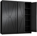 Black Metal Storage Cabinet by RISTERN