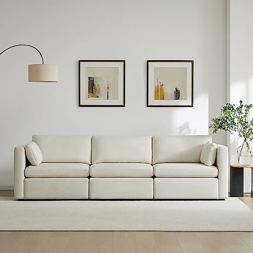 CHITA 112" Modular Sectional Sofa, 3 Seat Modular Couch by Unknown