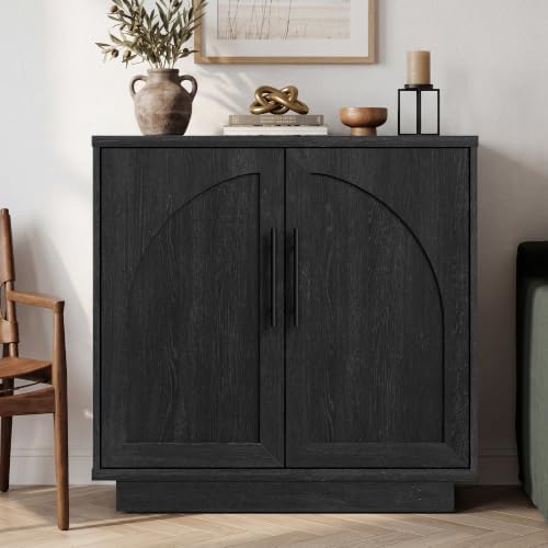 Fatmok Arched Sideboard Buffet Accent Cabinet, 31.5" Credenza - Image 6