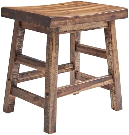 Alaterre Furniture Durango Solid Wood Rustic Single Bar Stool by AlaterreFurniture