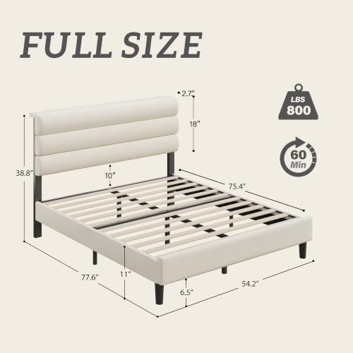 Fluest Full Bed Frame, Platform Bed Frame - Image 2