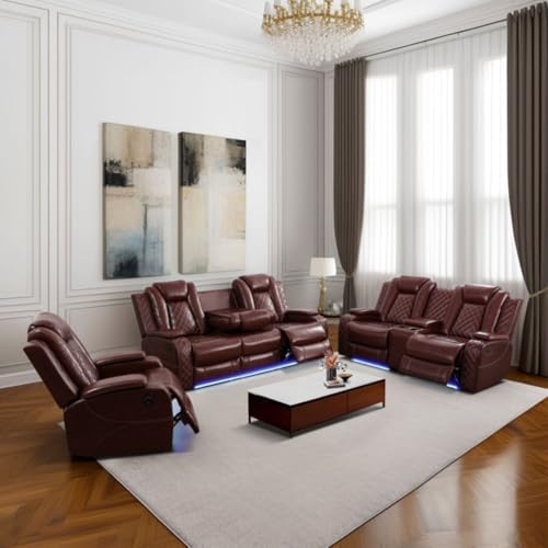 Electric Power Recliner Chair/Loveseat/Sofa Living Room, Comfy Home Theater - Image 4