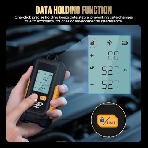 PT503 Mini Digital Manometer Dual Port Gas Pressure Tester - Image 4