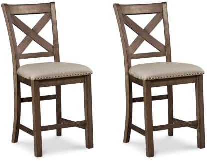Signature Design by Ashley Rustic Counter Height Bar Stool by Unknown
