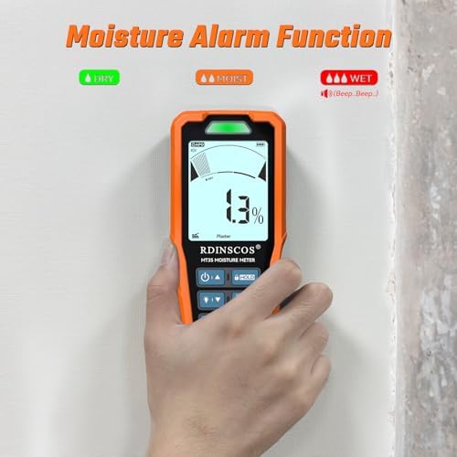RDINSCOS Pinless Moisture Meter, 6 Modes - Image 4