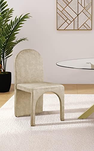 Meridian Furniture 803Beige-SC Summer Collection Modern | Contemporary Velvet - Image 2