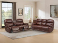 Brown Top Grain Leather Power Recliner Sofa Couch Set by ComfortLivingSofas