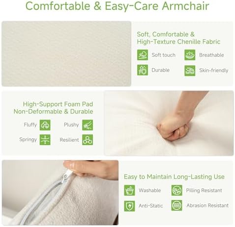 Real Relax Chenille Armchair - Image 5