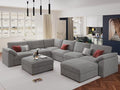 EASE MOOSE Sectional Modular Sofa, Oversized U Shape Sectional Couch Wide Deep by EASEMOOSE