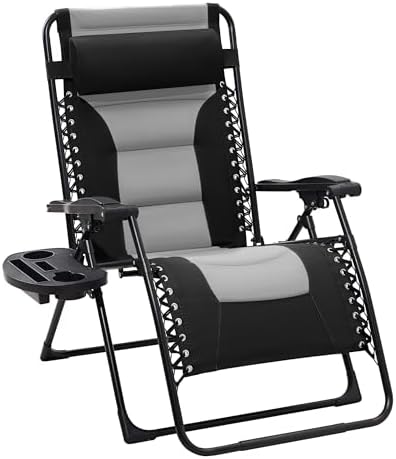 JEAREY Zero Gravity Chair, Oversized Padded Recliner by JEAREYOutdoorsCollection
