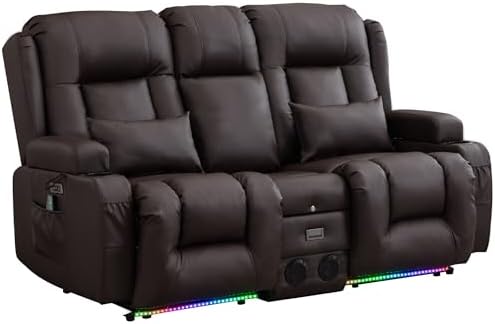 TUNYI Power Loveseat Recliner Sofa - Image 3