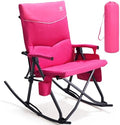 EVER ADVANCED Oversized Folding Rocking Camping Chair, Padded Portable Rocker by EVERADVANCED