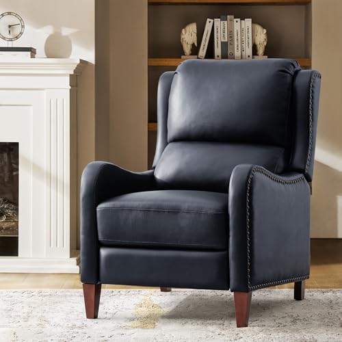 HULALA HOME Genuine Leather Recliner Chair by HULALAHOME