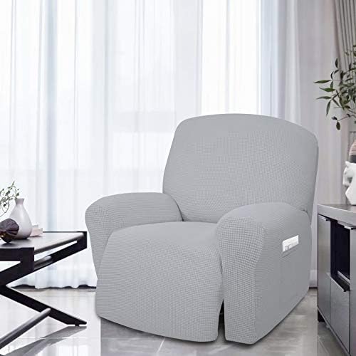 Easy-Going 4 Pieces Oversized Recliner Stretch Sofa Slipcover Sofa Cover - Image 2