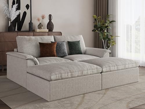 EASE MOOSE Sectional Boneless Couches, Oversized Sofa Bed by EASEMOOSE