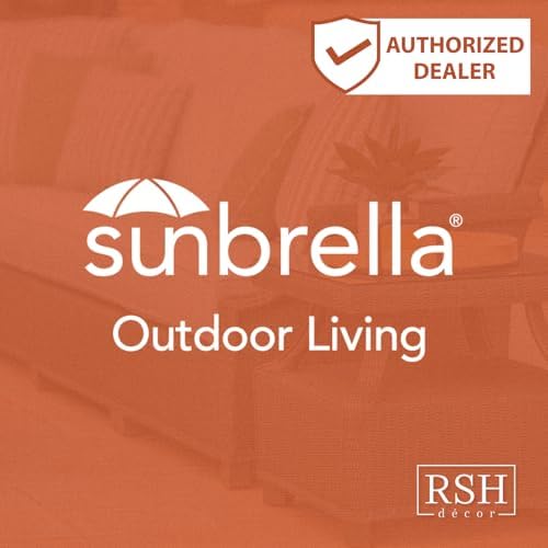 RSH DECOR Sunbrella Foam Chair Cushions Set of 2 | 18x15x2 | All-Weather - Image 7