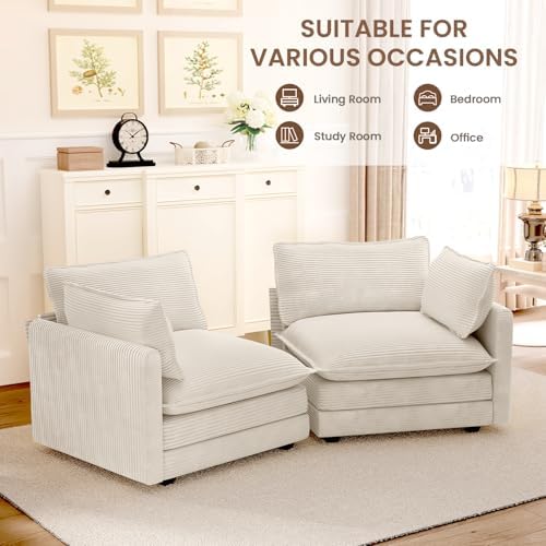 ROWHY 78'' Sectional 2 Seat Cloud Loveseat - Image 6