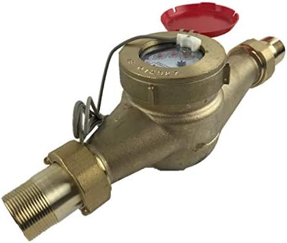 DAE MJ-150R 1.5" Non Lead Potable Hot Water Meter, Pulse Output + Couplings by DAEControls